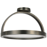 Cerne Semi Flush Mount Dark Bronze By Visual Comfort Modern - Side View2