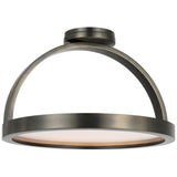 Cerne Semi Flush Mount Dark Bronze By Visual Comfort Modern - Side View3