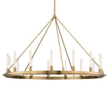 Chambers_Chandelier By Hudson Valley Large Aged Brass