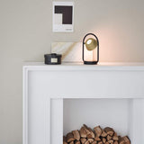Champagne Gold Olo Ring Portable Table Lamp by Seed Design