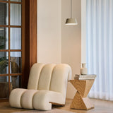 Champagne Gold Olo XL Pendant P1 by Seed Design in Living Room