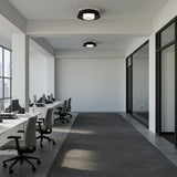 Chapeau 4CCT LED Flush Mount Black By WAC Lighting Lifestyle View