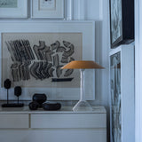 Chapeaux Table Lamp By Foscarini Ochre Lifestyle View