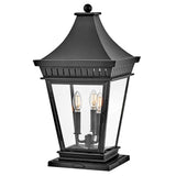 Chapel Hill Large Pier Mount Lantern - Museum Black - by Hinkley