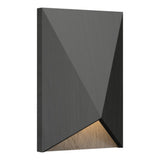 Charcoal Facet Wall Sconce with Slate Accent by Accord