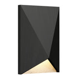 Charcoal Facet Wall Sconce with White Stone Accent by Accord