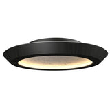 Charcoal Petra Ceiling Light with White Stone Accent by Accord