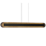 Charcoal Petra Rounded Linear Pendant with Slate Accent by Accord