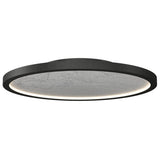 Charcoal Petra Semi Flush Light with White Stone by Accord