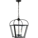 Charleston Lantern Pendant — 13 7/8", Midnight Black