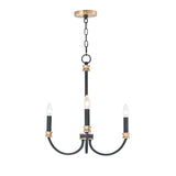 Charlton Chandelier Black / Antique Brass by Maxim Lighting