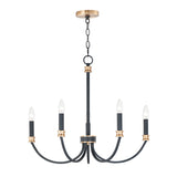 Charlton Chandelier Black / Antique Brass by Maxim Lighting