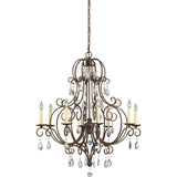Chateau Chandelier — Medium, Mocha Bronze