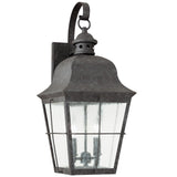 Chatham Outdoor Wall Lantern — 21 Inch, Oxidized Bronze