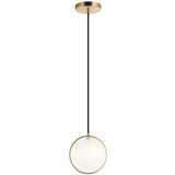 Chatoyant Pendant Light Aged Gold Brass By Matteo