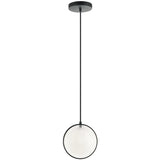 Chatoyant Pendant Light Matte Black By Matteo - Side View