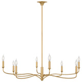 Chatsworth Chandelier Medium Gild By Visual Comfort Studio - Front View