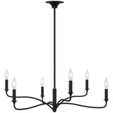 Chatsworth Chandelier Small Aged Iron By Visual Comfort Studio - Front View