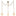 Cherise Multi Light Suspension Small Brushed Gold Glossy Ribbed Opal Glass By Alora - Front View