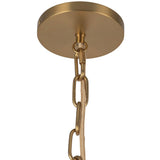 Cherise Pendant Light 12 Brushed Gold Glossy Ribbed Opal Glass By Alora - Detailed View2