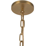 Cherise Pendant Light 7 Inch Brushed Gold Glossy Ribbed Opal Glass By Alora - Detailed View2