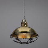 Chester Cage Pendant - Polished Brass