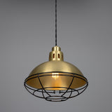 Chester Cage Pendant - Satin Brass