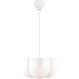 Cheverny Pendant — 15 1/8", Milk, Matte White