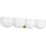 Cheverny Vanity Light — 26 5/8", Milk, Burnished Brass