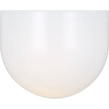 Cheverny Wall Sconce — 6 1/2", Milk, Matte White