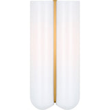 Cheverny Wall Sconce — 6", Milk, Burnished Brass