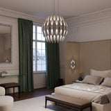 Chimes Chandelier 2 Tier Polished Chrome By Sonneman Lifestyle View