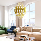 Chimes Chandelier 2 Tier Satin Brass By Sonneman Lifestyle View1