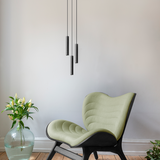 Chimes Cluster 3 Suspension Black Oak By UMAGE Lifestyle View