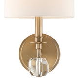 Chimes Wall Sconce Aged Brass By Crystorama - Detailed View