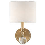 Chimes Wall Sconce Aged Brass By Crystorama - Front View