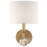 Chimes Wall Sconce Aged Brass By Crystorama - Front View