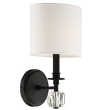 Chimes Wall Sconce Black Forged By Crystorama