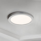 Chip RD Flush Mount Satin Nickel by Maxim Lighting