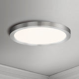 Chip RD Flush Mount Satin Nickel by Maxim Lighting