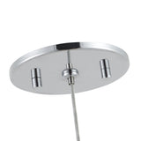 Chrome-Copper Glass Bolla Pendant by Kuzco Lighting Canopy Details