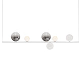 Chrome/Frosted/Clear Random Stick Long Suspension by Lodes