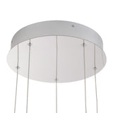 Chrome Akoya 5-Head Chandelier with Remote Driver by Alora Lighting Canopy Details