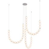 Chrome Akoya 3-Head Chandelier with Remote Driver by Alora Lighting