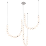 Chrome Akoya 3-Head Chandelier with Remote Driver by Alora Lighting