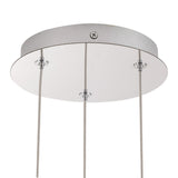 Chrome Akoya 3-Head Chandelier with Remote Driver by Alora Lighting Canopy Details