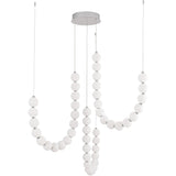 Chrome Akoya 3-Head Chandelier without Remote Driver by Alora Lighting