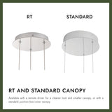 Chrome Akoya 3-Head Chandelier by Alora Lighting Canopy Details
