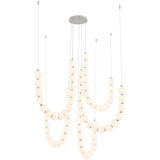 Chrome Akoya 5-Head Chandelier with Remote Driver by Alora Lighting