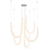 Chrome Akoya 5-Head Chandelier with Remote Driver by Alora Lighting